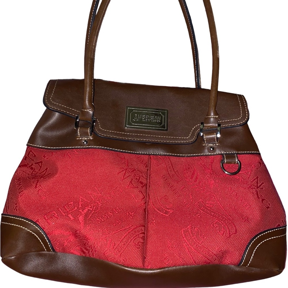 Vintage Red and Brown Bag